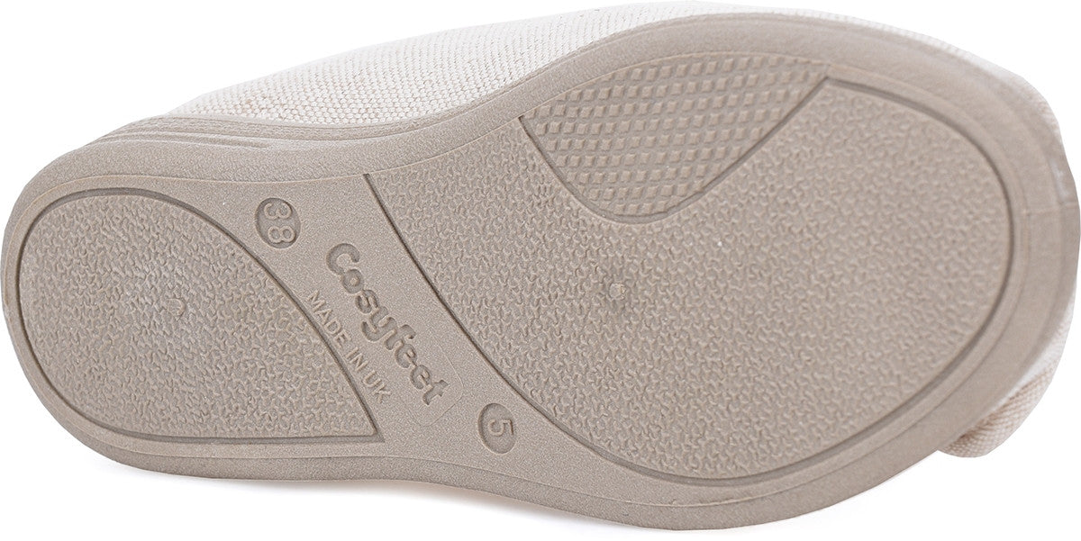 Cotton-lined to keep feet cool